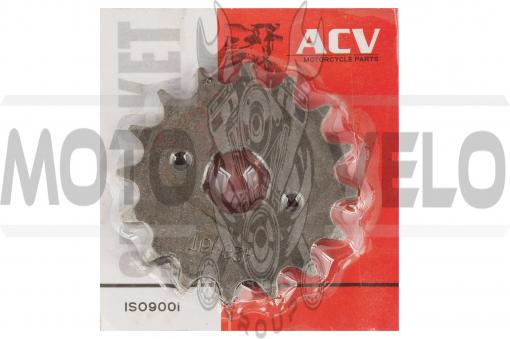 Звезда трансмиссии (передняя) Zongshen ZS250-5 428-16T (сталь 20) ACV