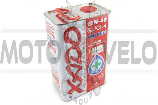Масло 4T, 4L (минеральное. 15W-40, Atomic OIL SL/SI-4) ХАДО