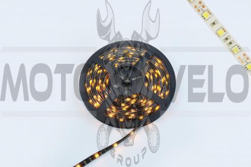 Лента светодиодная SMD 5050 (желтая, влагостойкая, 30 крист/1м, бухта 5м)