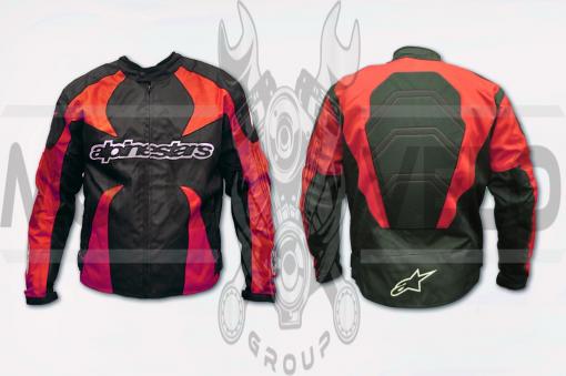 Мотокуртка ALPINESTARS (текстиль) (size:L, красная)
