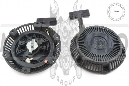 Стартер ручной (в сборе) м/б, бензогенератора 152F/154F (2,5/3Hp, D-150mm) (пластмассовый) JIANTAI