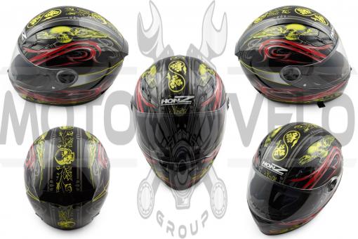 Шлем-интеграл (mod:OP02) (size:XL, черный) HONZ