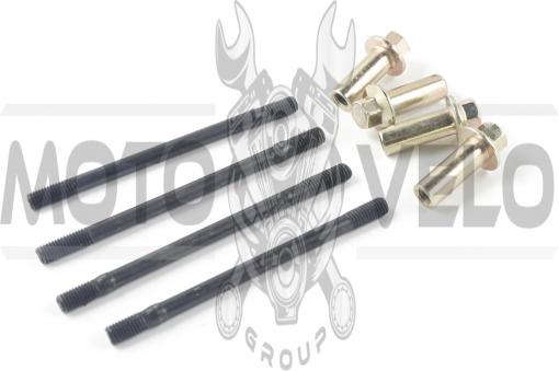 Шпильки цилиндра (4шт) 4T CG125/150 (+гайки) ZZQ