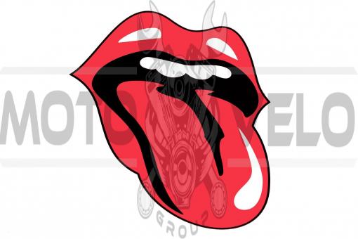 Наклейка декор "ROLLING STONES" (17х14см) (#SEA)