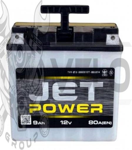 АКБ мото 12V 9А (заливной) JET POWER (под болт) (#VOV)