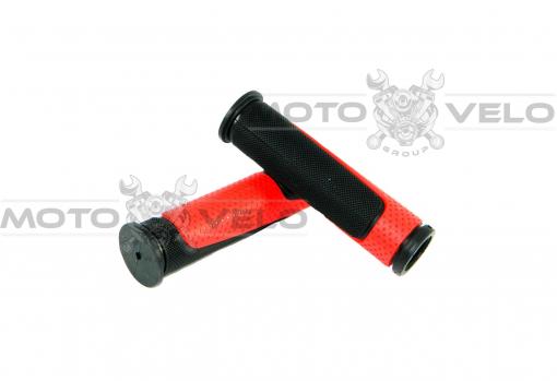 Грипсы велосипедные "SPELLI SBG-6708 L" черно-красный (L-127mm)