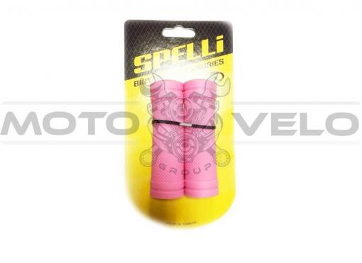 Грипсы велосипедные "SPELLI SBG-660 S" розовый