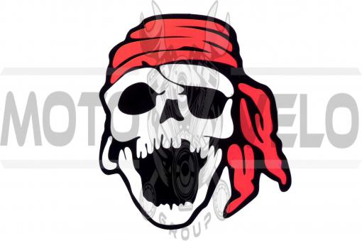 Наклейка декор SKULL (11x13см) (#5495)