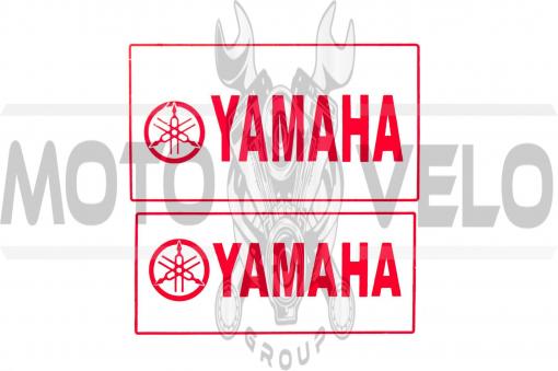 Наклейка декор YAMAHA (22.7x12.6см, красная) (#4299B)