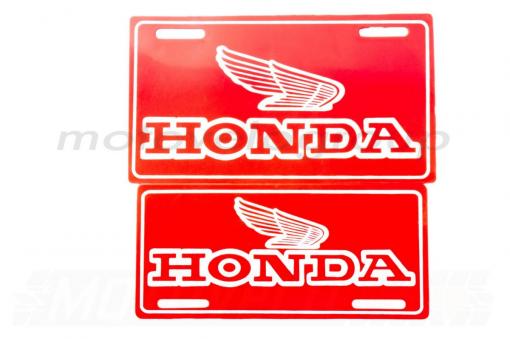 Наклейка декор (mod:Honda 21x9.7см, красная) (#4299A)