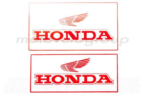 Наклейка декор (mod:Honda 22.7x12.6см, белая) (#4299A)