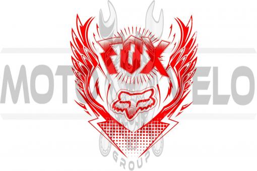 Наклейка логотип FOX (31x28см) (#5765)