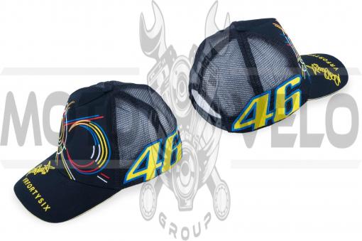 Бейсболка VALENTINO ROSSI (черная, сетка)