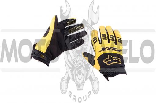 Перчатки FOX DIRTPAW (mod:029, size:XL, черно-желтые)