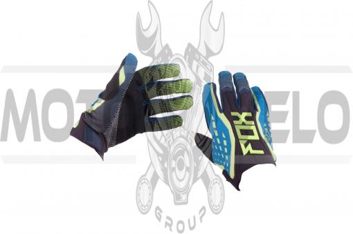 Перчатки DIRTPAW (mod:035, size:M, черно-синие) FOX