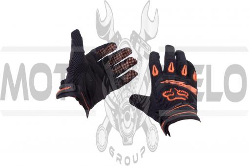 Перчатки DIRTPAW (mod:038, size:L, черно-оранжевые) FOX