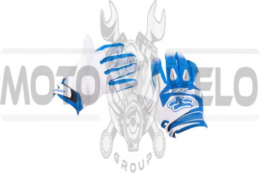 Перчатки DIRTPAW (mod:033, size:M, синя-белые) FOX