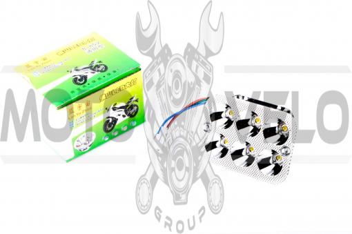 Модуль светодиодный (12W, 5 диодов, RGB-подсветка, 90*66mm) "YWL"