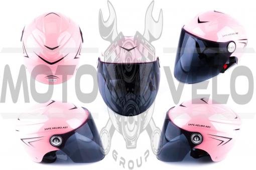 Шлем открытый (mod:SM818) (size:XL, розовый) HELMO