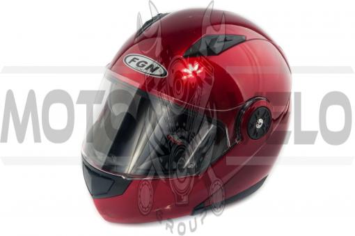 Шлем трансформер (mod:FX-115) (size:XL, красный) FGN