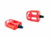 Педали велосипедные пластмассовые (детские),mod:JD-32 цвет:красный
