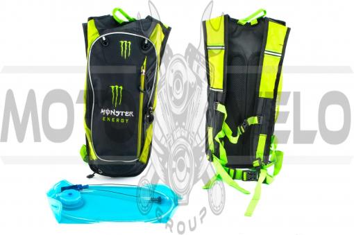 Рюкзак (черно-зеленый) MONSTER ENERGY