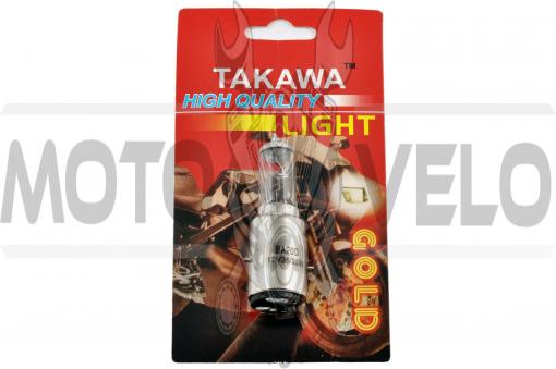 Лампа BA20D (2 уса) 12V 35W/35W (белая, высокая) (блистер) TAKAWA