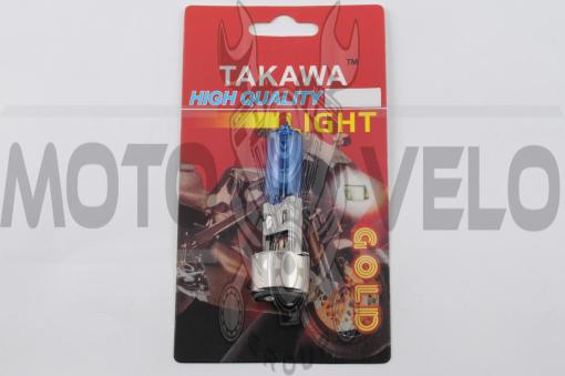 Лампа BA20D (2 уса) 12V 35W/35W (супер белая) (блистер) TAKAWA (mod:A)