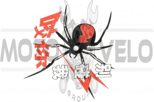 Наклейка декор SPIDER (12x11см) (#2657)