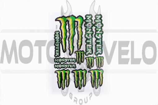 Наклейки (набор) спонсор MONSTER ENERGY (17х26см) (#7054)