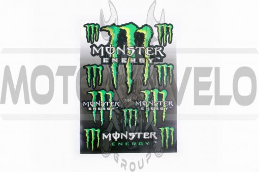 Наклейки (набор) спонсор MONSTER ENERGY (23х32см) (#7055)