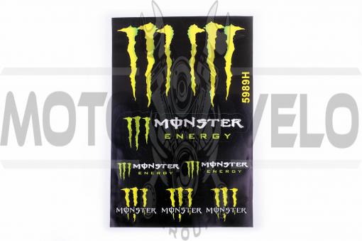 Наклейки (набор) спонсор MONSTER ENERGY (30х45см) (#5989H)