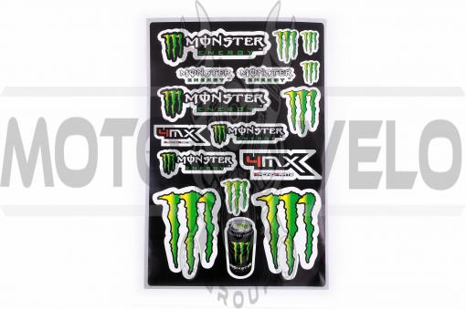 Наклейки (набор) спонсор MONSTER ENERGY (30х45см) (#5989С)