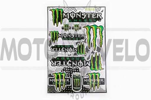 Наклейки (набор) спонсор MONSTER ENERGY (30х45см) (#5990C)