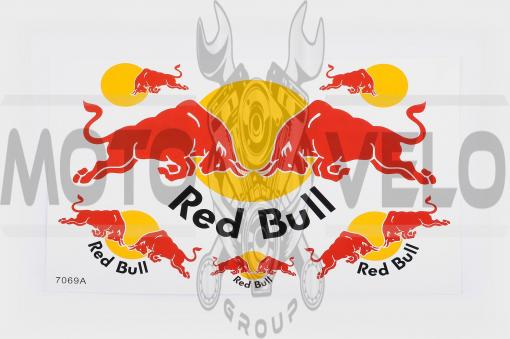 Наклейки (набор) спонсор RED BULL (27х17cм) (#7069A)