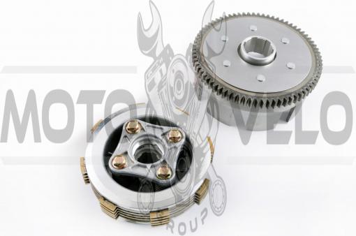 Корзина сцепления (в сборе) 4T CG125 (73 зуба) HONGJU (mod:B)
