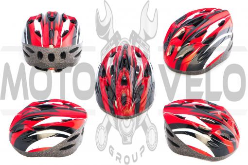 Шлем кросс-кантри (бело-красный) DS