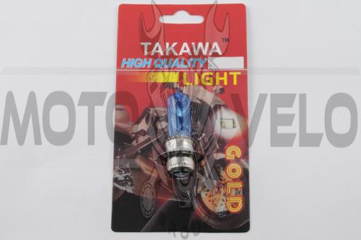 Лампа P15D-25-1 (1 ус) 12V 50W/50W (супер белая) (блистер) TAKAWA (mod:A)