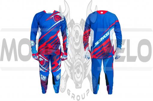 Костюм кроссовый (сине-красный size L) SCOYCO