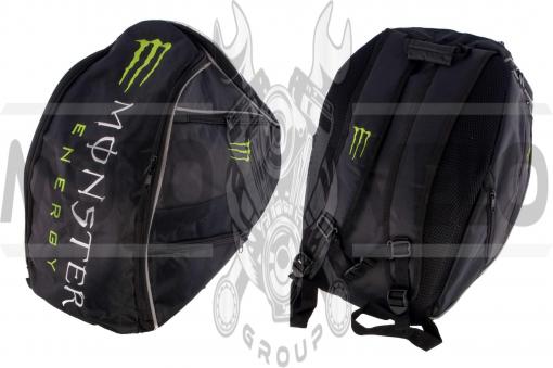 Рюкзак (черно-зеленый) MONSTER ENERGY