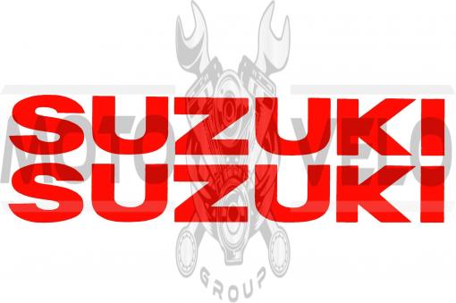 Наклейка буквы SUZUKI (19х5см, 2шт, красные) (#HCT10001)