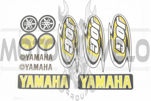Наклейки (набор) Yamaha JOG (26х18см, 11шт, желтая) (#7071B)