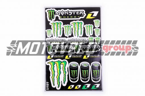 Наклейки (набор) спонсор MONSTER ENERGY (30х45см) (#5989A)