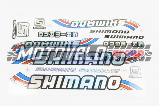 Наклейки (набор) спонсор SHIMANO (35х20см) (#B17)