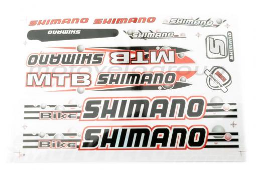Наклейки (набор) спонсор SHIMANO (37х24см) (#B15)
