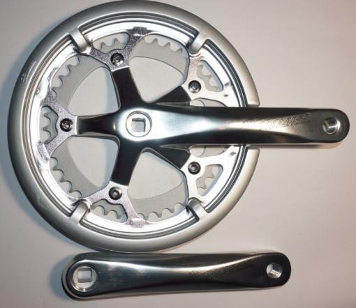 Шатун система, разборная PROWHEEL ATIA, алюминиевая mod:520P 42-52 ATIA(22) ,серебро