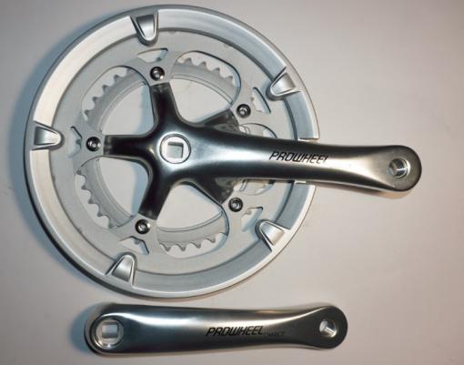 Шатун система, PROWHEEL CHARIOT, алюминиевая mod:420P 39-53(20), серебро