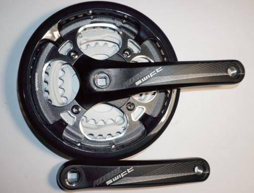 Шатун система, разборная PROWHEEL, алюминиевая mod:251P 28-38-48 зубов (14),черный