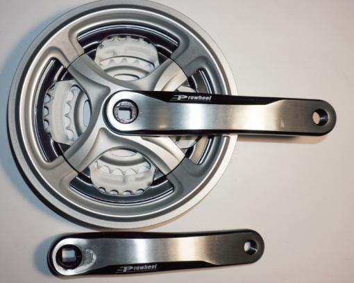 Шатун система, PROWHEEL, алюминиевая mod:CN99 28-38-48 зуб (10) , черно-серый