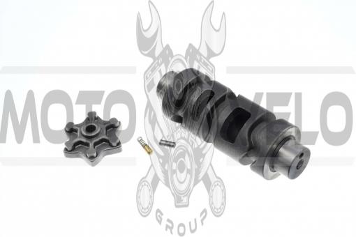 Копирный вал КПП   4T CG125/150   (+звезда)   KOMATCU   (mod.A), шт